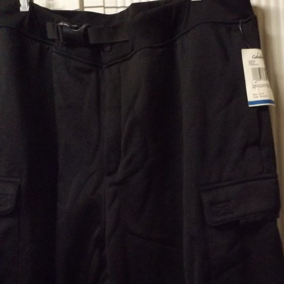 XL/31, MEN'S BLACK CABELA PERFORMANCE GUIDEWEAR CARGO PANTS - Picture 1 of 4